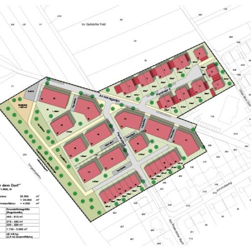 Gestaltungsplan Wohngebiet Unter dem Dorf